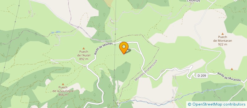 localisation de l'entreprise LES CAZES  MURASSON