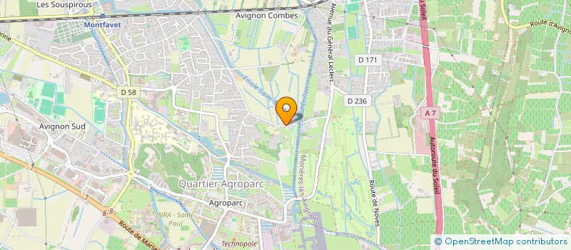 localisation de l'entreprise LES CAZES D'ISA  AVIGNON