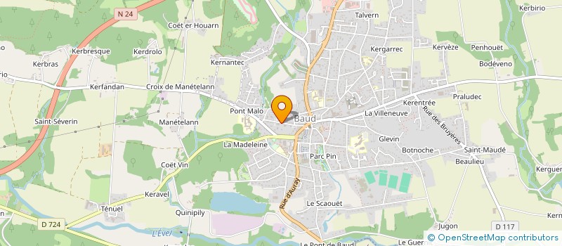 localisation de l'entreprise LES CDF DU MORBIHAN  BAUD