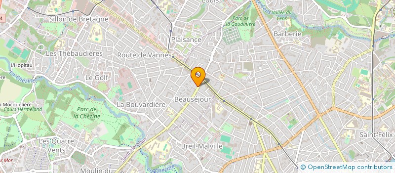 localisation de l'entreprise LES CEDRES 3  SAINT-HERBLAIN