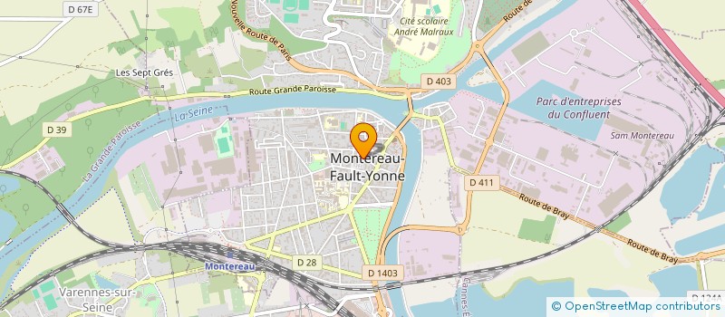 localisation de l'entreprise LES CEDRES à MONTEREAU-FAULT-YONNE
