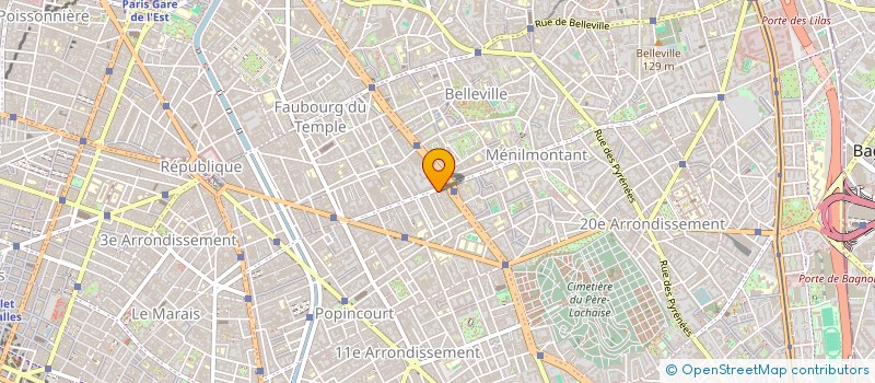 localisation de l'entreprise LES CEDRES  PARIS