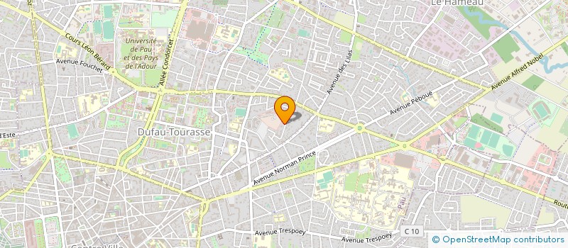 localisation de l'entreprise LES CEDRES à PAU