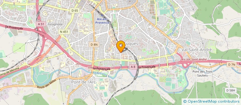 localisation de l'entreprise LES CEDRES à AIX-EN-PROVENCE