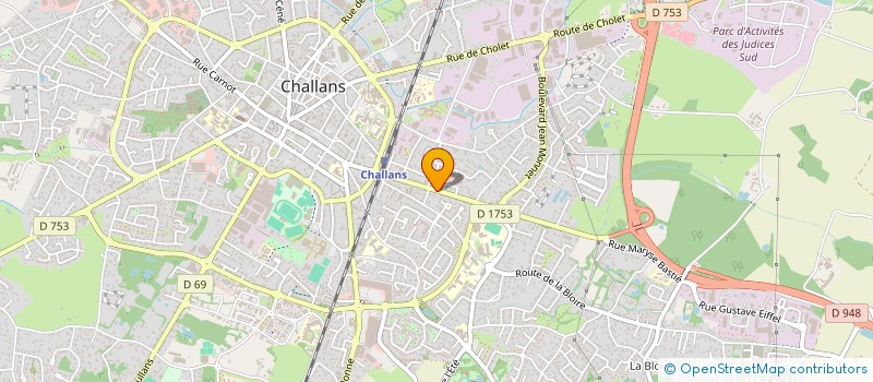 localisation de l'entreprise LES CEDRES à CHALLANS