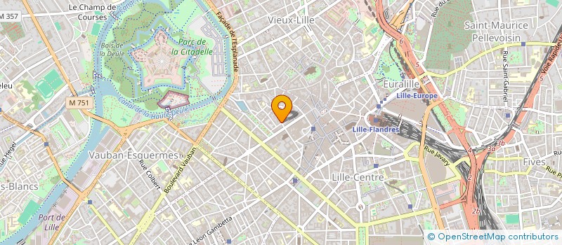 localisation de l'entreprise LES CEDRES à LILLE