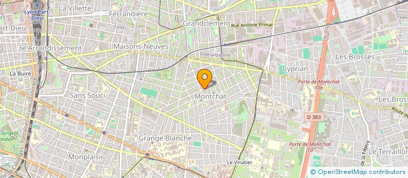 localisation de l'entreprise LES CEDRES  LYON 3EME