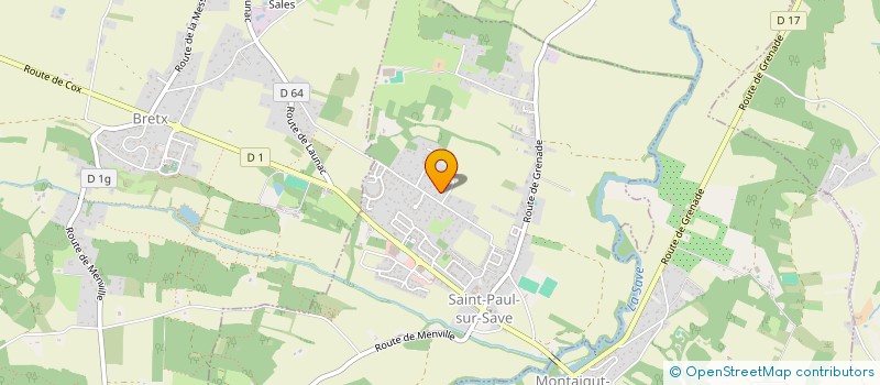 localisation de l'entreprise LES CEDRES  MONTAIGUT-SUR-SAVE