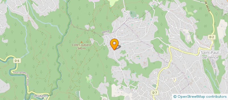 localisation de l'entreprise LES CEDRES  LA COLLE-SUR-LOUP