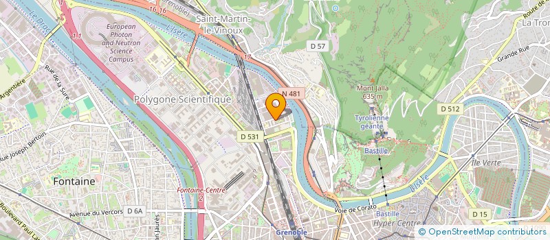 localisation de l'entreprise LES CEDRES à GRENOBLE