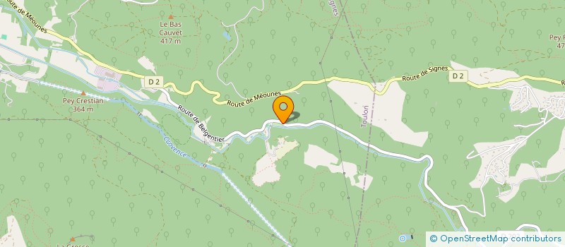 localisation de l'entreprise LES CEDRES  SIGNES