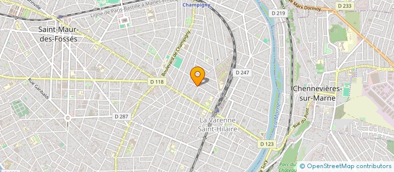 localisation de l'entreprise LES CEDRES à SAINT-MAUR-DES-FOSSES