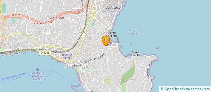 localisation de l'entreprise LES CEDRES à ANTIBES