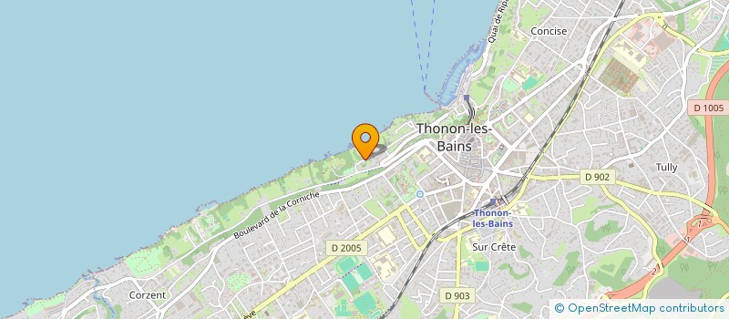 localisation de l'entreprise LES CEDRES à THONON-LES-BAINS