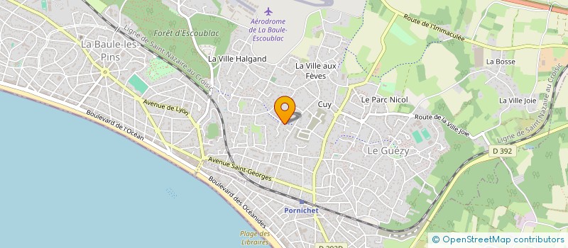 localisation de l'entreprise LES CEDRES  LA BAULE-ESCOUBLAC