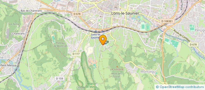 localisation de l'entreprise LES CEDRES  LONS-LE-SAUNIER