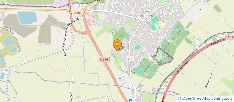 localisation de l'entreprise LES CEDRES BLEUS  LOON-PLAGE