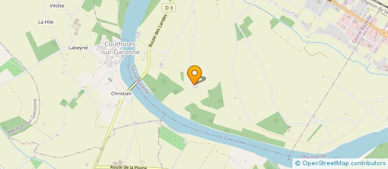 localisation de l'entreprise LES CEDRES DE CLOUPEAU  SAINTE-BAZEILLE