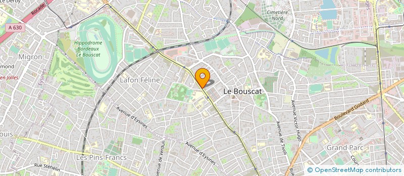 localisation de l'entreprise LES CEDRES DE LAMARTINE  LE BOUSCAT