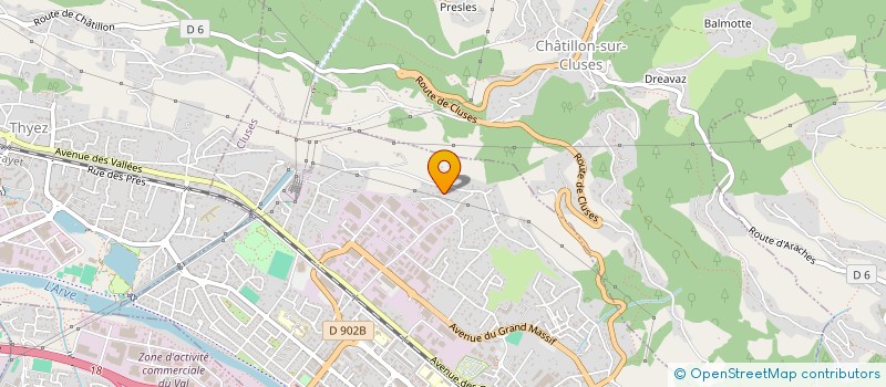 localisation de l'entreprise LES CEDRES DE MARZAN  CLUSES