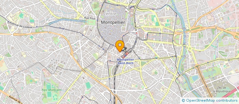 localisation de l'entreprise LES CEDRES DU LIBAN à MONTPELLIER