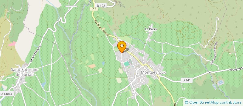 localisation de l'entreprise LES CEINTURES NOIRES à MONTPEYROUX