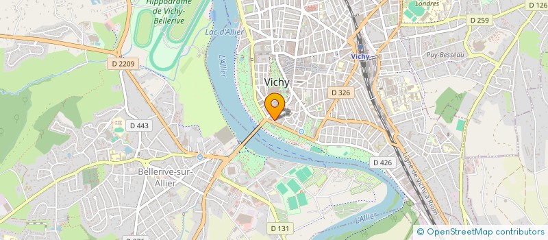 localisation de l'entreprise LES CELESPAINS à VICHY