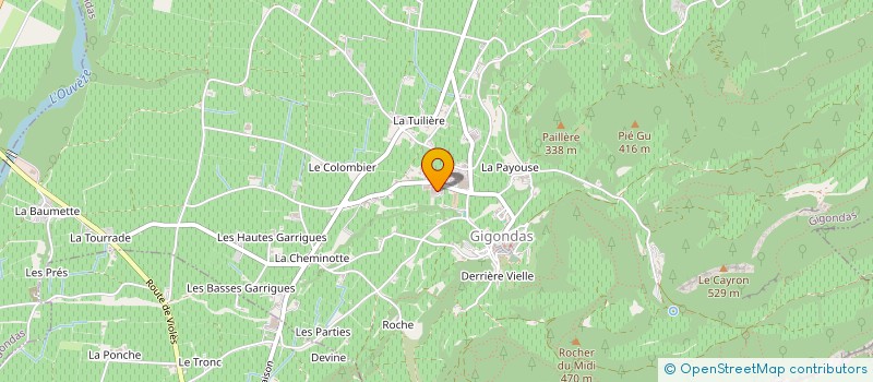 localisation de l'entreprise LES CELLIERS AMADIEU à GIGONDAS