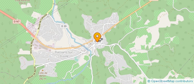 localisation de l'entreprise LES CELLIERS DE L'ISSOLE à FLASSANS-SUR-ISSOLE