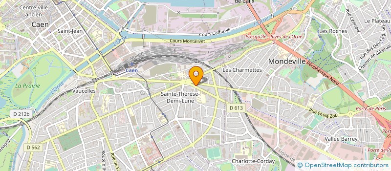 localisation de l'entreprise LES CELLIERS DE LA DEMI LUNE à CAEN