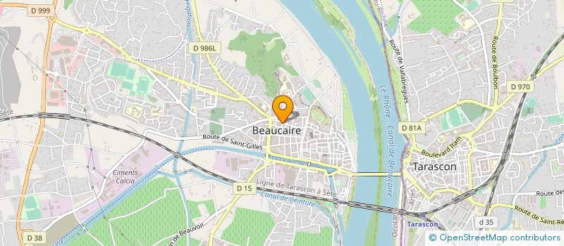 localisation de l'entreprise LES CELLIERS DES VIGNERONS CREATEURS  JONQUIERES-SAINT-VINCENT