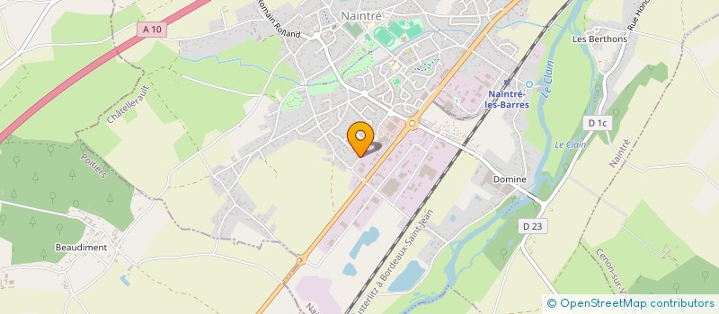 localisation de l'entreprise LES CELLIERS DU VIEUX POITIERS  NAINTRE