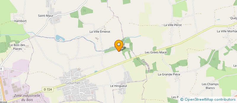 localisation de l'entreprise LES CELLULOSES DE BROCELIANDE à PLOERMEL