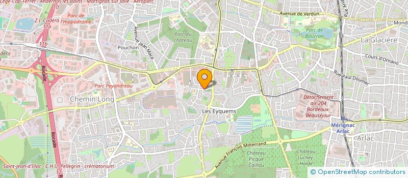 localisation de l'entreprise LES CENOBITES TRANQUILLES  MERIGNAC