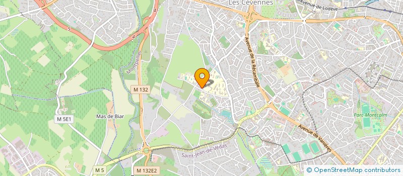 localisation de l'entreprise LES CENT CIELS à MONTPELLIER