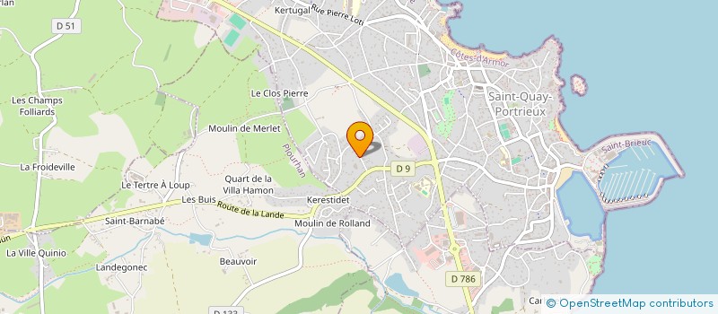 localisation de l'entreprise LES CENT P'TITS MANTEAUX  SAINT-QUAY-PORTRIEUX