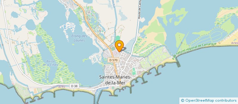 localisation de l'entreprise LES CENTAURES à SAINTES-MARIES-DE-LA-MER
