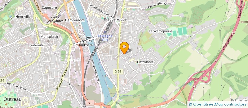 localisation de l'entreprise LES CENTAURES ASSOCIATION CARDIOGOAL HANDISPORT DU BOULONNAIS  BOULOGNE SUR MER