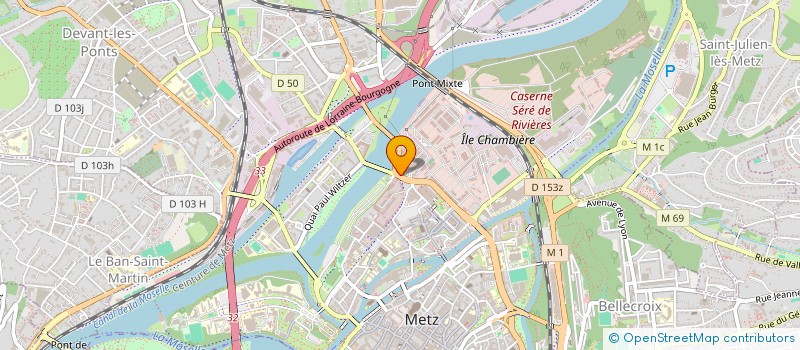 localisation de l'entreprise LES CENTRALES DE LORRAINE à METZ