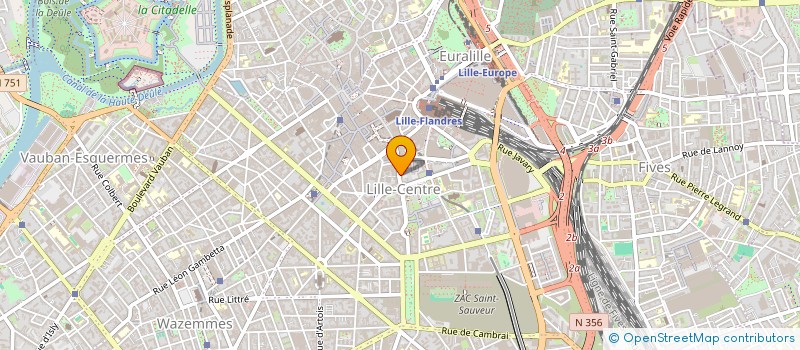 localisation de l'entreprise LES CENTS CIELS à LILLE