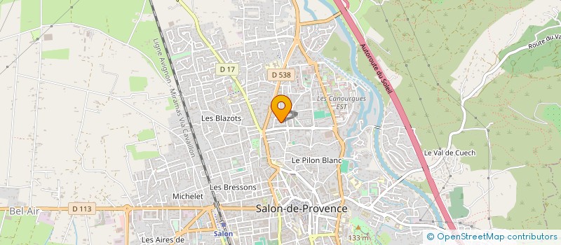 localisation de l'entreprise LES CENTS CIELS  SALON-DE-PROVENCE