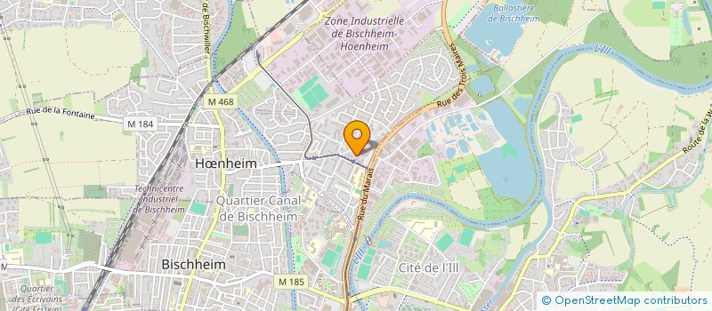 localisation de l'entreprise LES CENTS EPIS  HOENHEIM