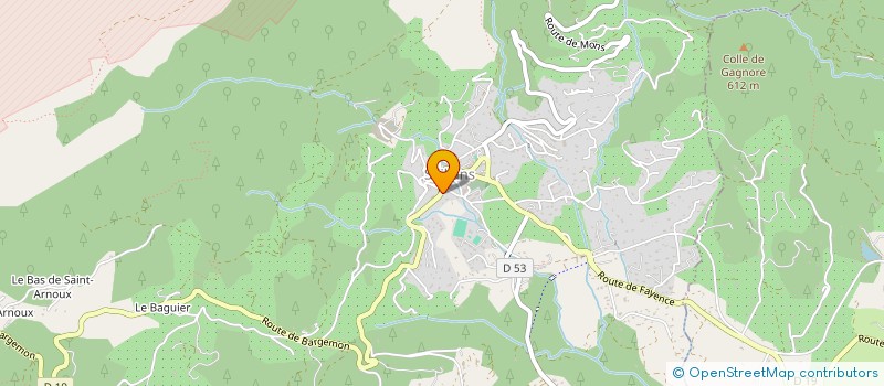 localisation de l'entreprise LES CENTURIONS  SEILLANS