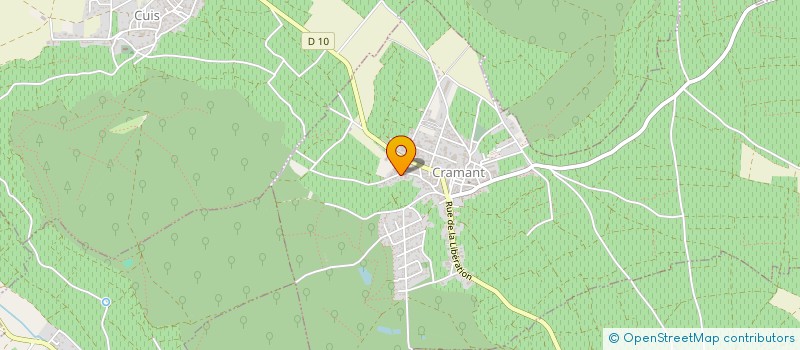 localisation de l'entreprise LES CEPAGES à CRAMANT