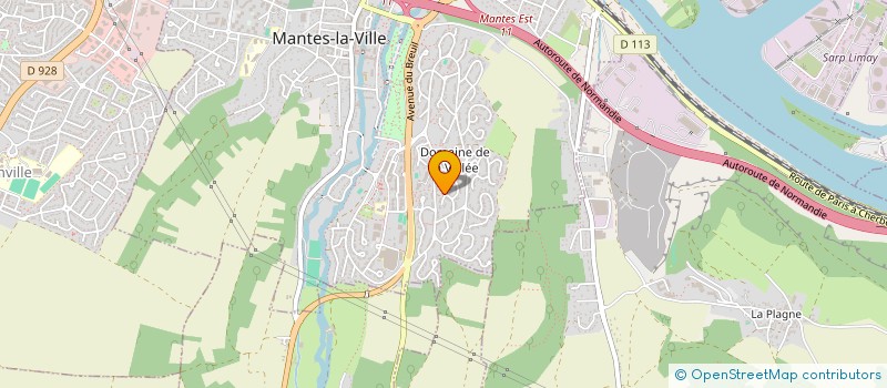 localisation de l'entreprise LES CEPAGES  MANTES-LA-VILLE