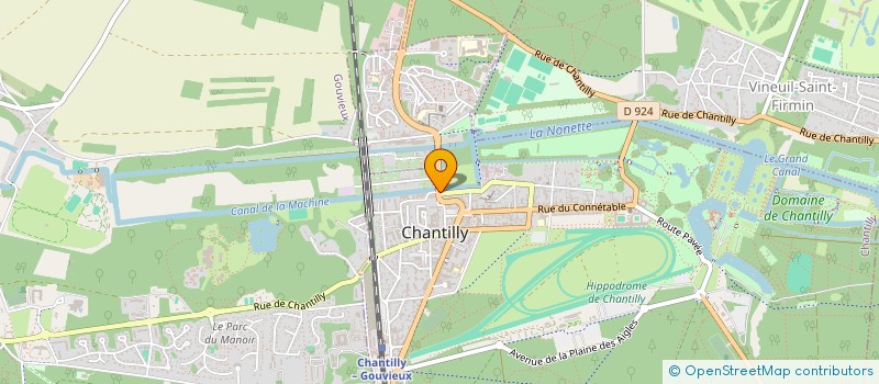 localisation de l'entreprise LES CEPAGES DIVINS  CHANTILLY