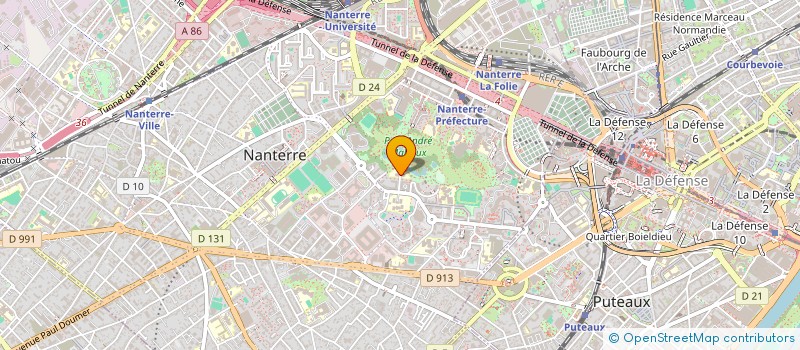 localisation de l'entreprise LES CEPAGES FRANCAIS  NANTERRE