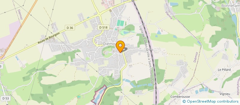 localisation de l'entreprise LES CERAMIQUES DE LORINE  DIEMOZ