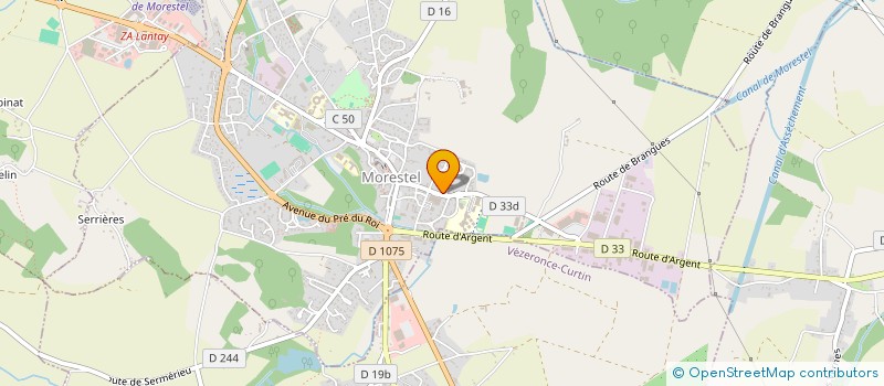 localisation de l'entreprise LES CERCES  MORESTEL