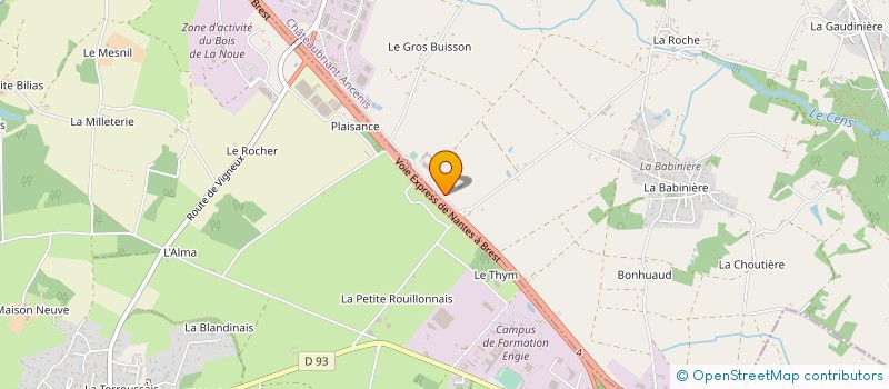 localisation de l'entreprise LES CERCLES  VIGNEUX-DE-BRETAGNE